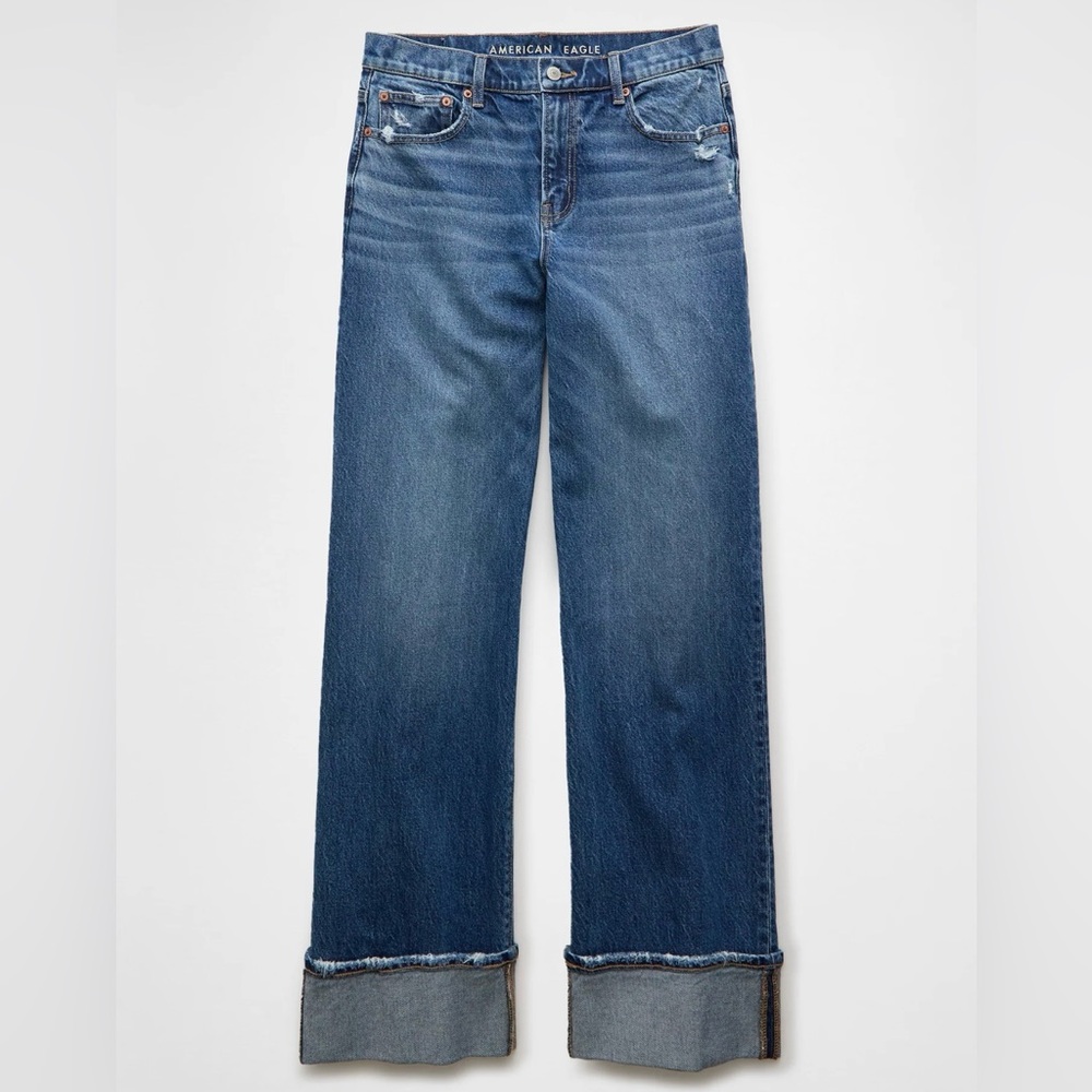 American‎ Eagle Stretch High-Waisted Stovepipe Cuffed Jean